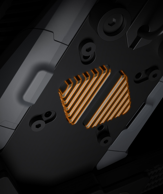 X501穿越机铝合金鳍片散热